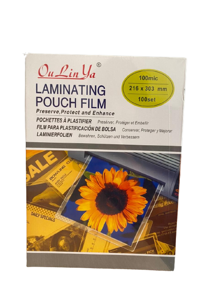 Lamination Pouche Film A4 size 100 set 216 x 303 mm