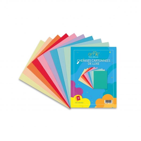 Paquet de 100 Chemises Cartonnées 180 gr