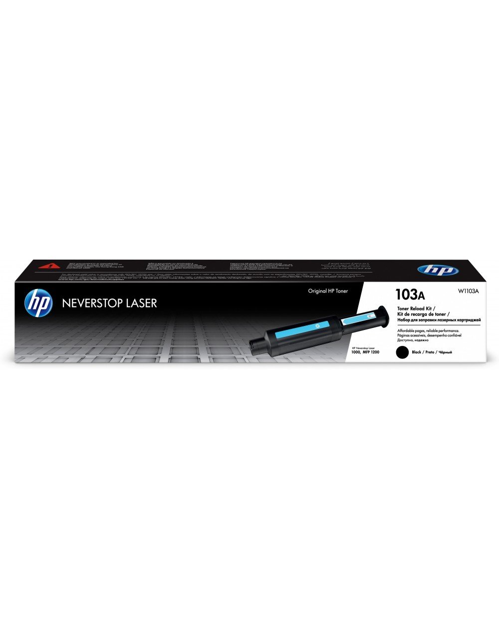 Cartouche de toner noir originale HP 103A Neverstop 1 cartouche de toner noir originale hp 103a neverstop