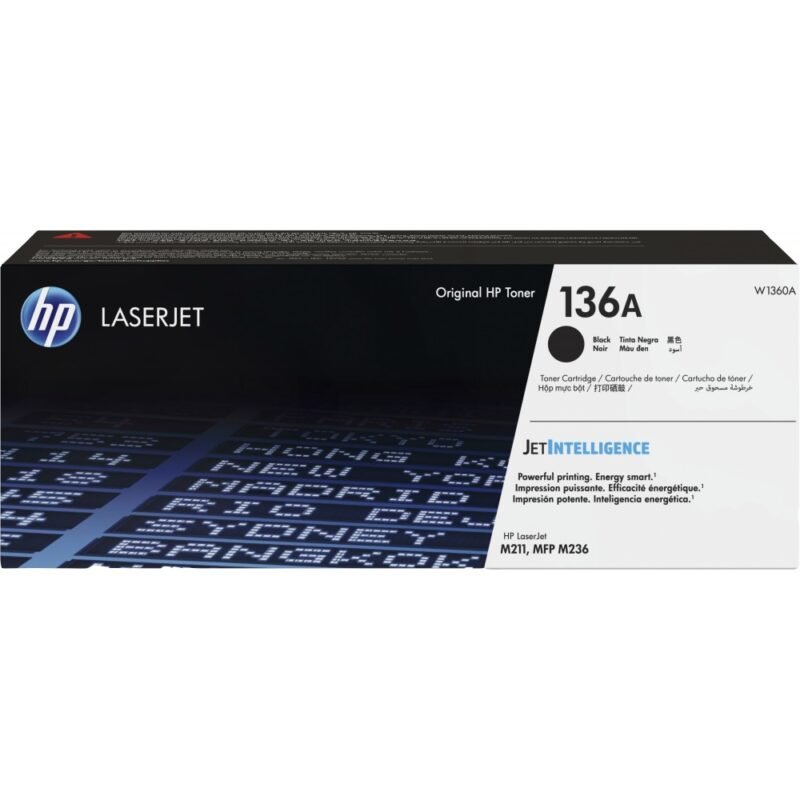 Cartouche de toner noir originale HP 136A LaserJet