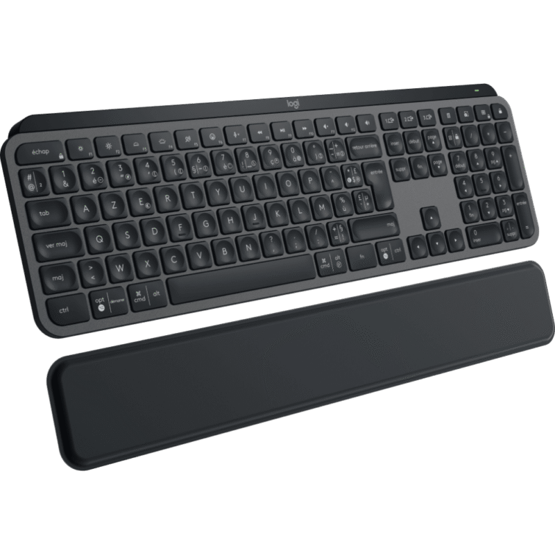 Clavier sans fil Logitech MX Keys Plus avec repose-poignets - AZERTY (920-009406)