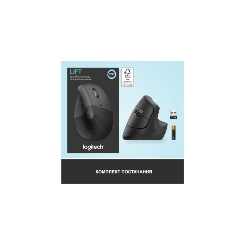 LOGITECH SOURIS 3D Série Ergo LIFT BLUTOOTH VERTICAL ERGONOMIC GRAPHITE (910-006473)