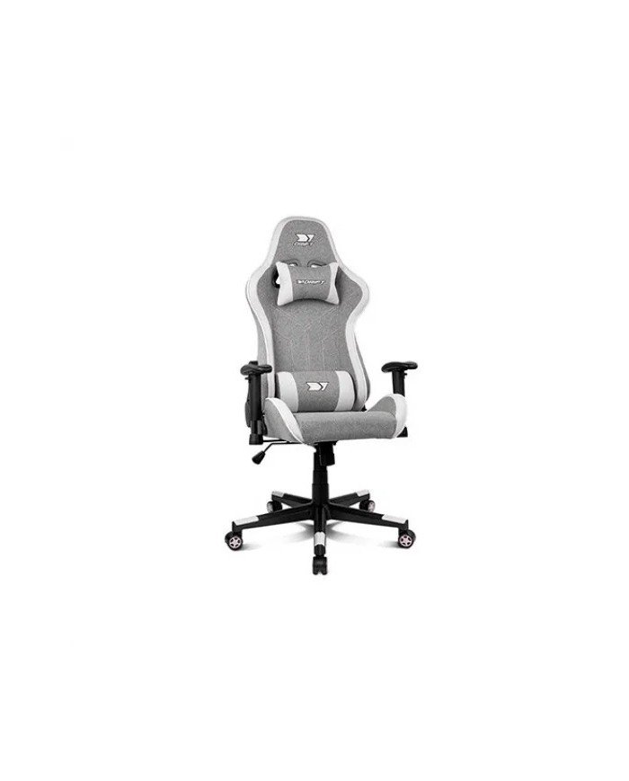 Chaise Gaming Drift DR90 Pro gris et blanc ergonomique
